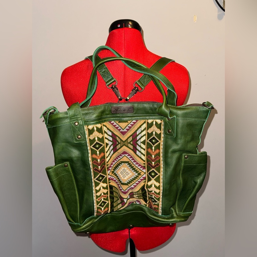 Nena & Co. THE PERFECT BAG FULL - FULL LEATHER COLLECTION - Emerald